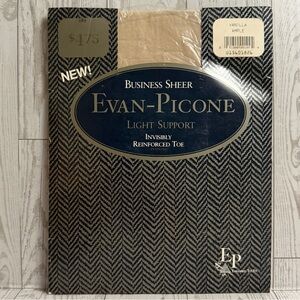 Vintage Evan-Picone Business Sheer Light Support Tights Vanilla Ample Queen Plus